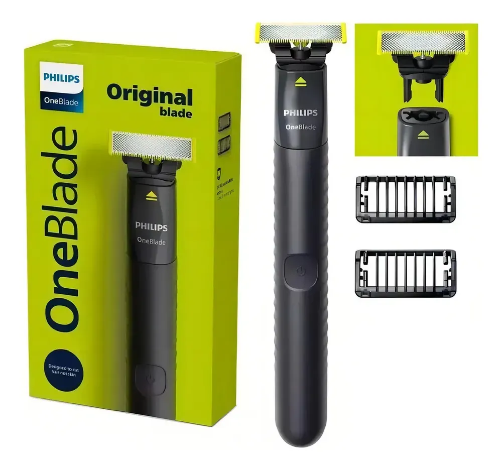 Aparador de pelos Philips OneBlade QP1424/10 preto