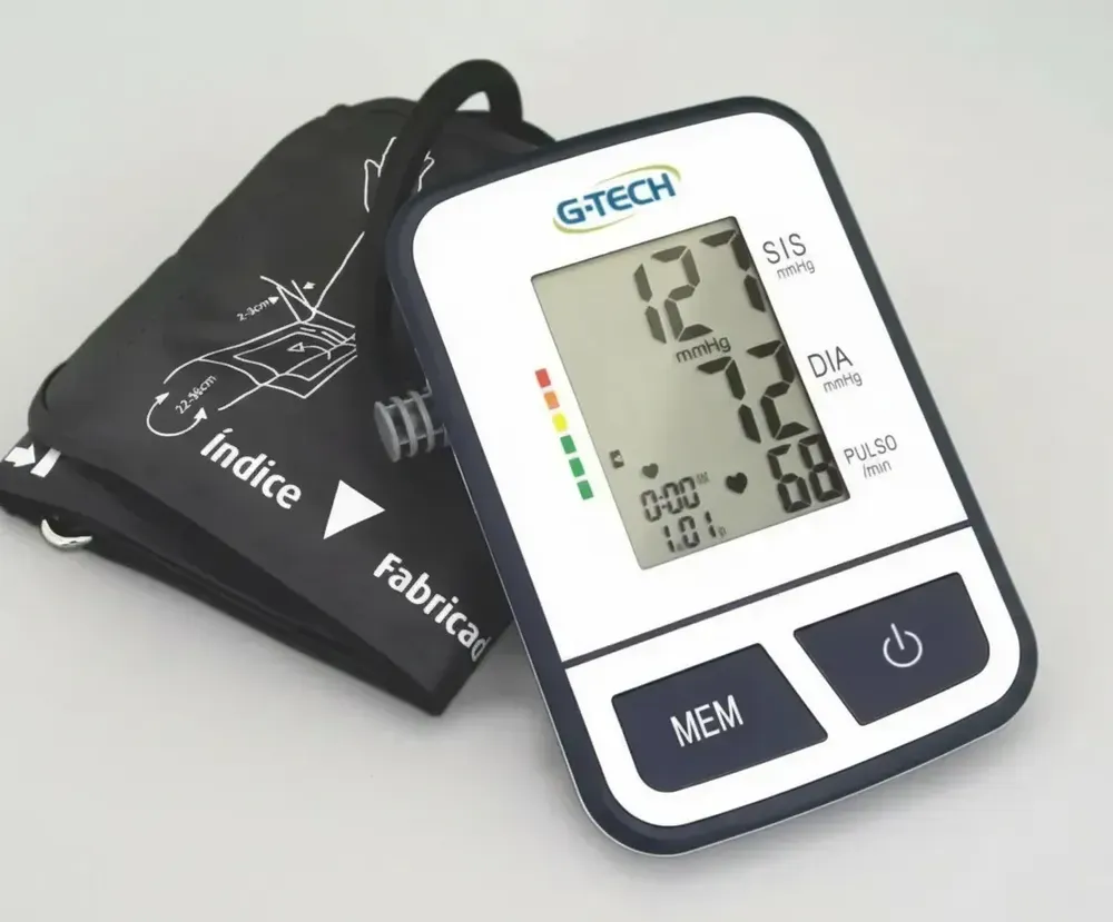 Medidor de pressão digital de braço G-Tech BSP11 com estojo