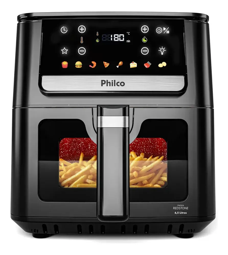 Air Fryer Philco PAF65A 6,5L com visor de vidro