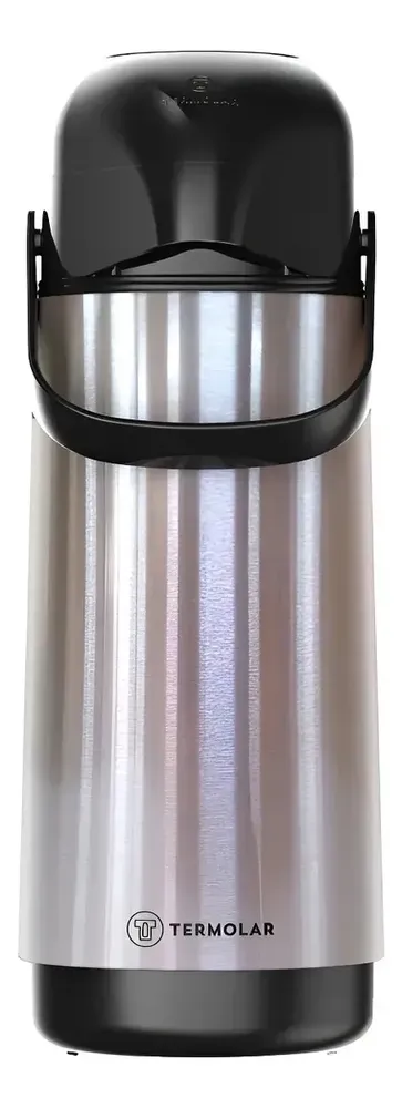 Garrafa térmica Termolar Lumina 1 litro em inox prateado