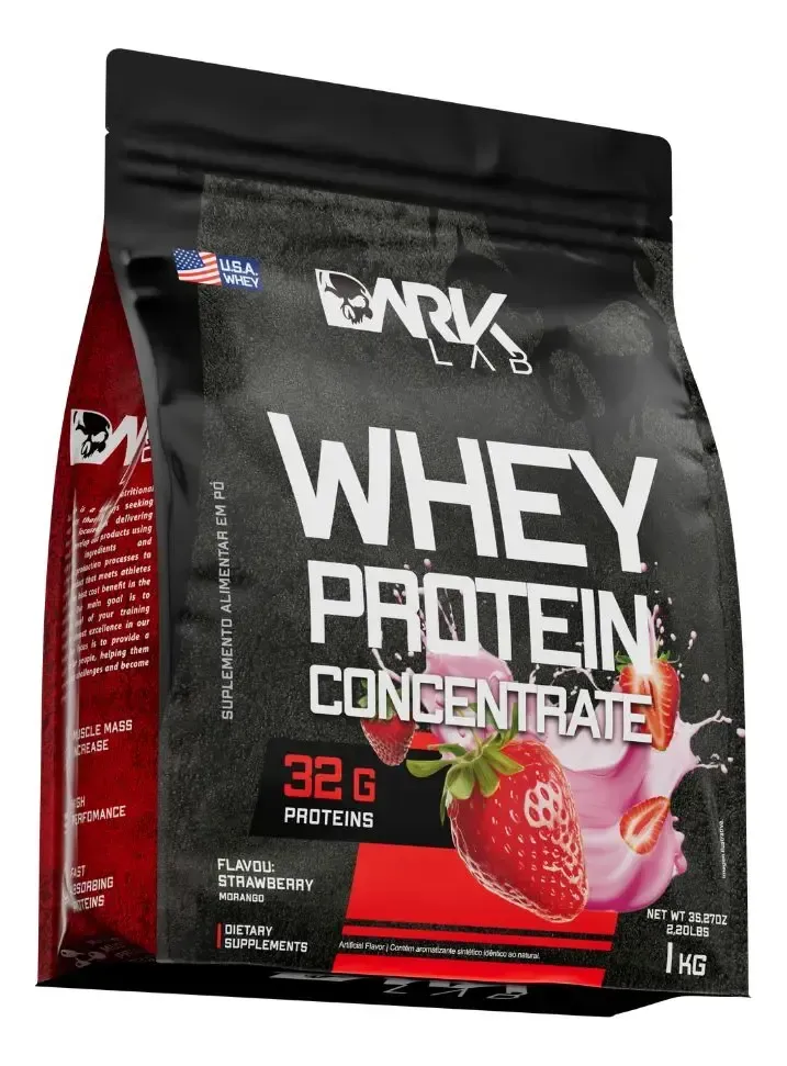 Whey Protein Concentrado Dark Lab 1 kg sabor baunilha