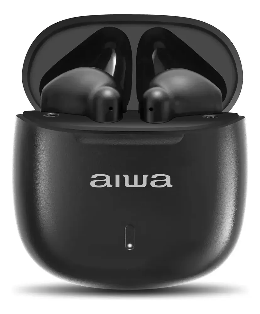 Fone de ouvido Bluetooth Aiwa AWS-EB-05 in-ear com estojo
